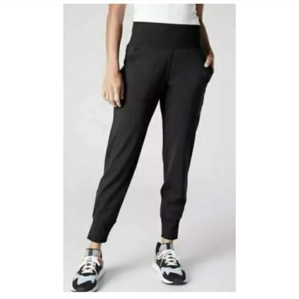 Athleta Venice Jogger Pant Black SIZE 8 Medium Outdoor Hiking Travel High Waist